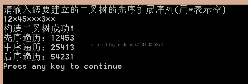 【数据结构】扩充先序遍历创建二叉树