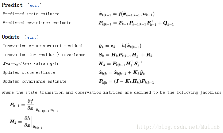 Extended Kalman filter