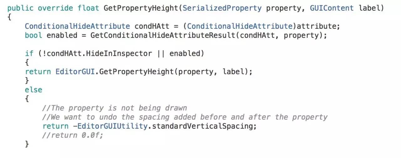 Hiding or Disabling inspector properties using PropertyDrawers within Unity  - Brecht Lecluyse