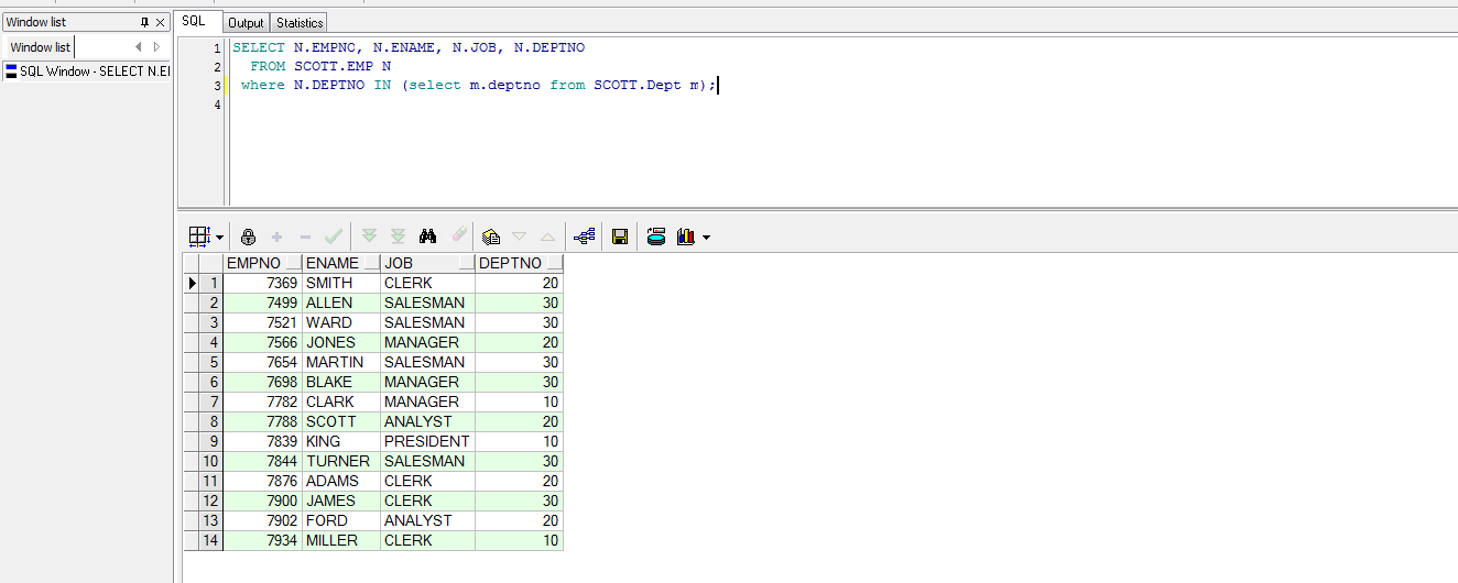 PLSQL 基础教程 三 查询(SELECT)