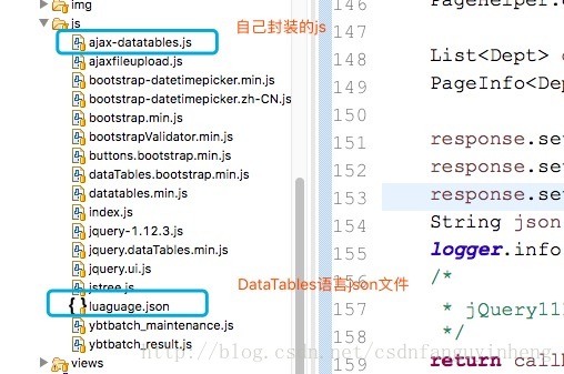 自己封装的js和语言json文件