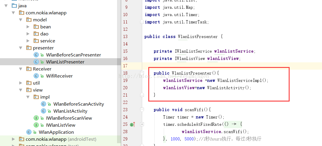 java.lang.RuntimeException: Error receiving broadcast Intent { act=android.net.wifi.SCAN_RESULTS flg