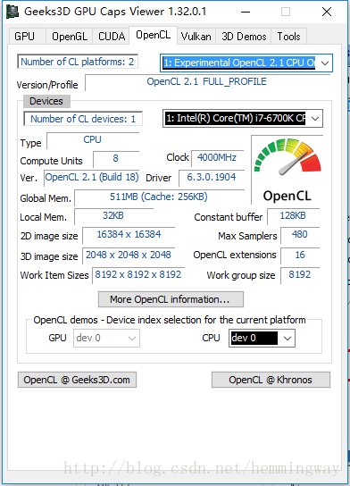 GPU Caps Viewer