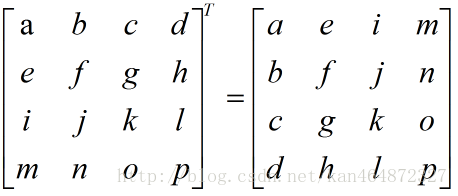 转置矩阵