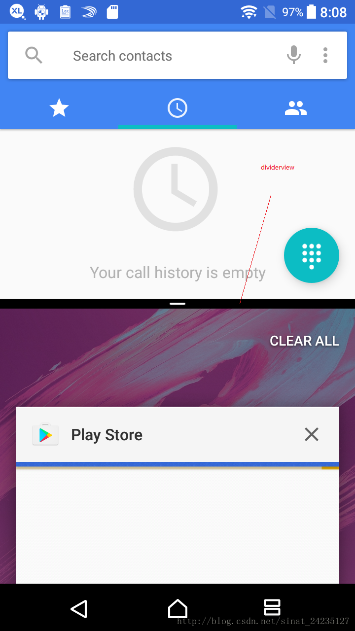 android7.0多窗口横屏模式下statusbar有条纹