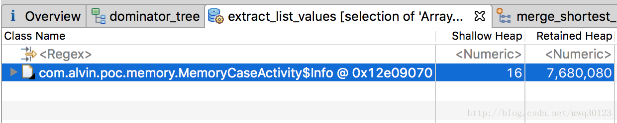Extract List Values result