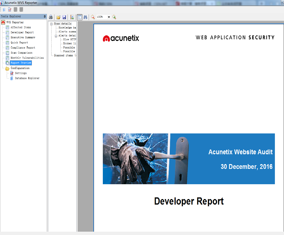 Acunetix Web Vulnerability Scanner使用和生成报告的方法