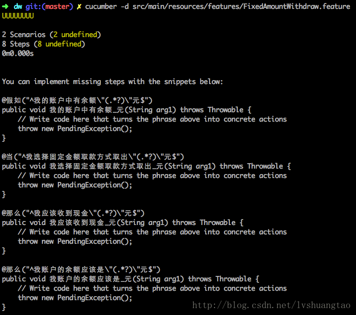 Dry Run Output