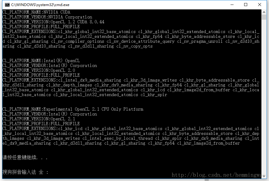 OpenCL platform