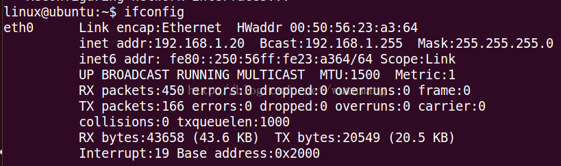 Sudo ifconfig eth0.