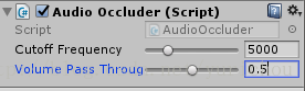 Add an audio occluder