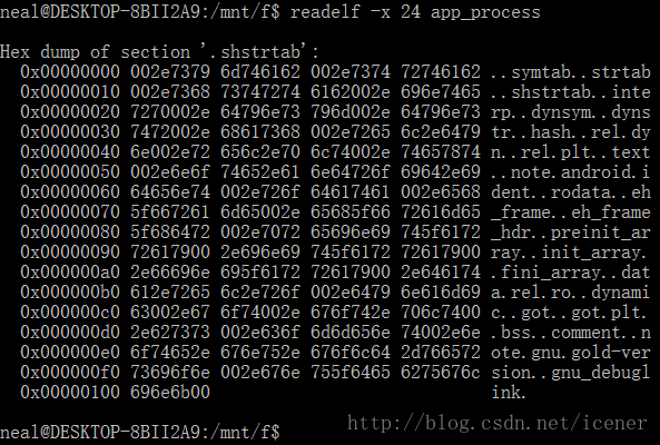 readelf -x 24 app_process
