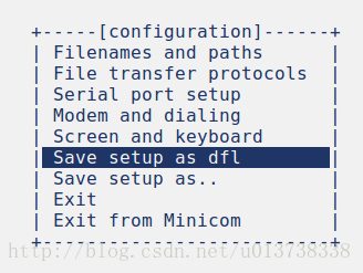 Save setup as dfl