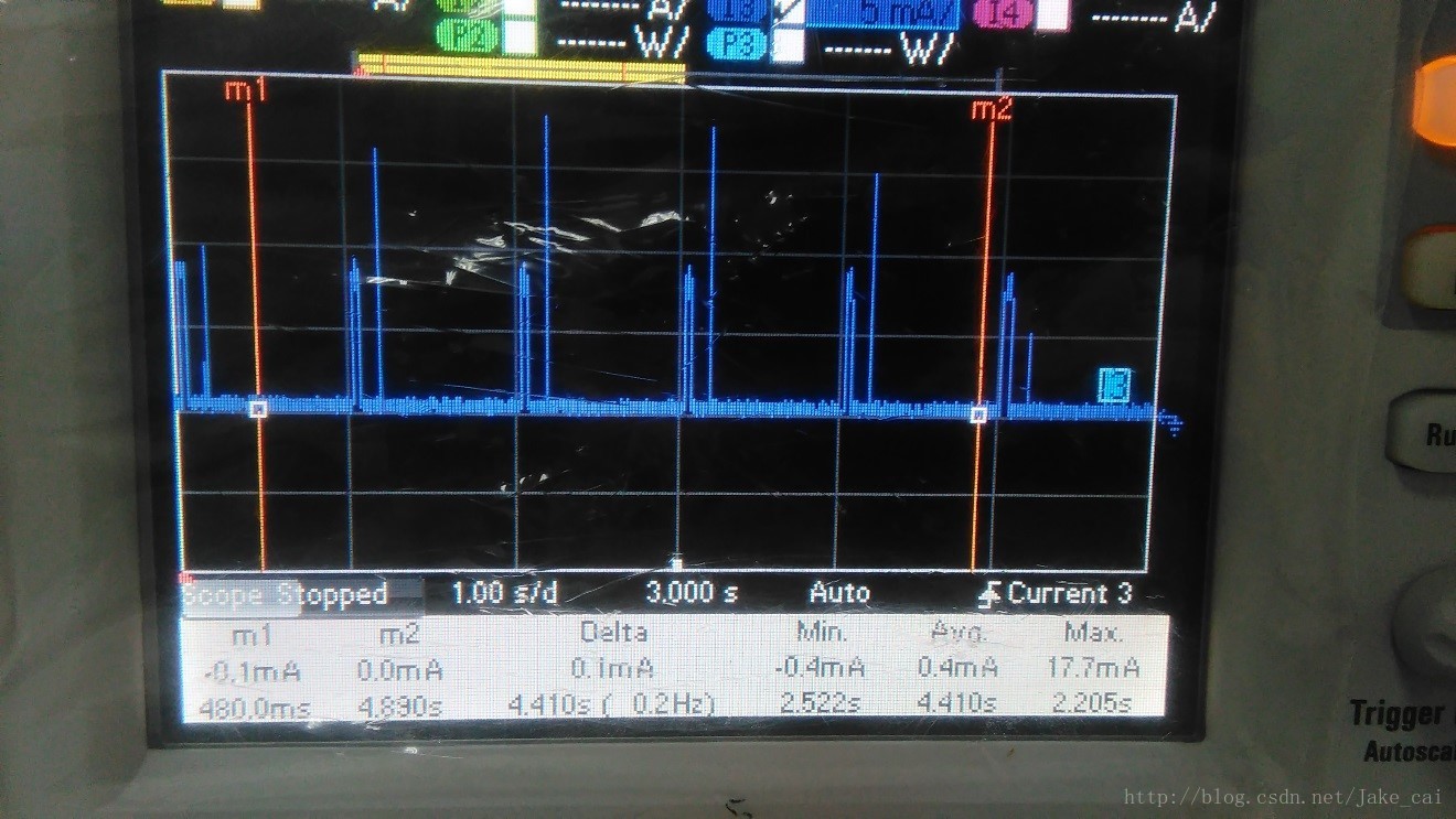 这里宽脉冲是一个周期性事件周期是1S，窄脉冲是广播事件这里也是设置的1s广播一次。