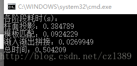 图像拼接（一）：柱面投影+模板匹配+渐入渐出融合