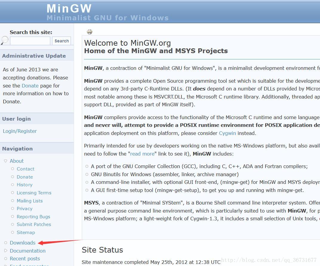 MinGW官网