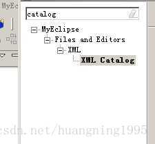 windows->preference选择xml catalog