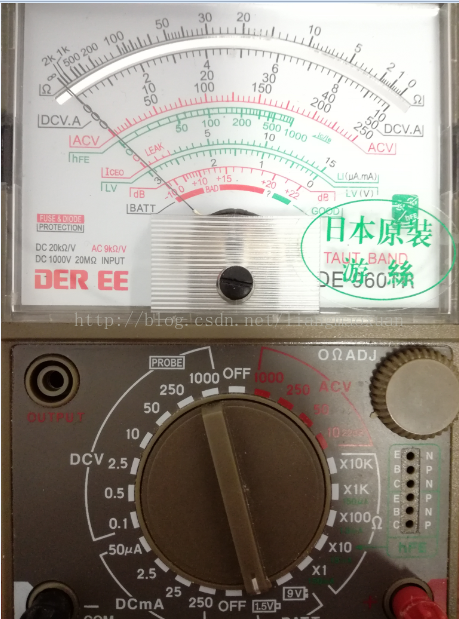 数字万能表的使用 Liangmaoxuan的专栏 Csdn博客