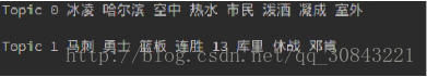 python的LDA实现效果