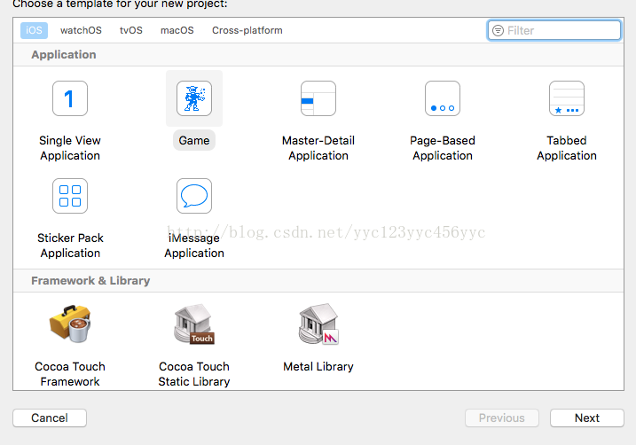 Xcode创建一个游戏项目 Yyc123yyc456yyc的博客 程序员资料 程序员资料