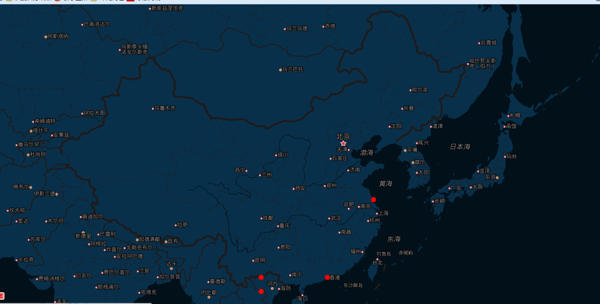 百度地图demo,根据ip展示地图显示地区,并在地图上高亮显示