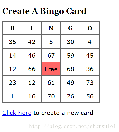 Javascript构建bingo卡片游戏 Shursulei的博客 Csdn博客