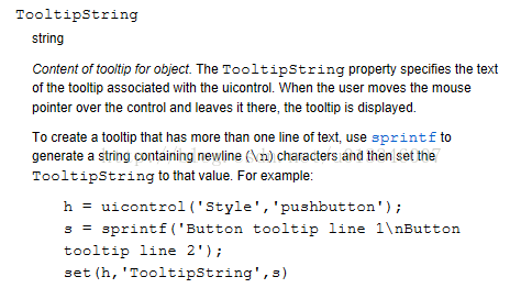 【matlab】GUI 中TooltipString 用法