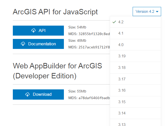 ArcGIS API For JavaScript 具体有哪些版本Version?-CSDN博客