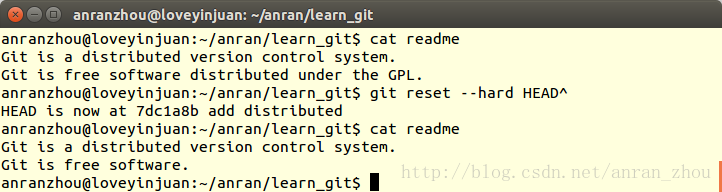 git reset --hard HEAD^