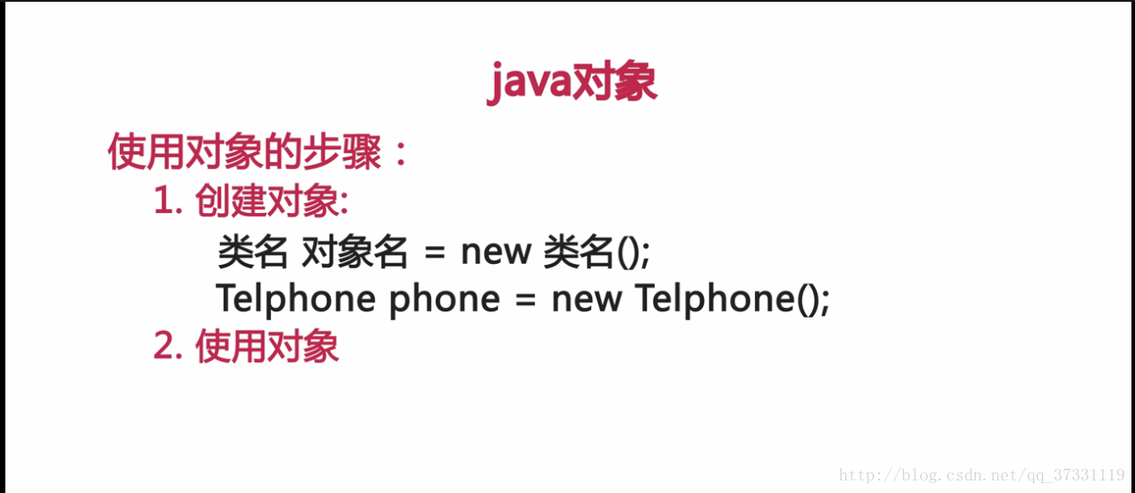 java对象