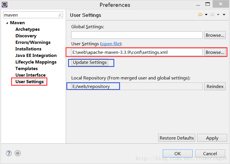 maven settings