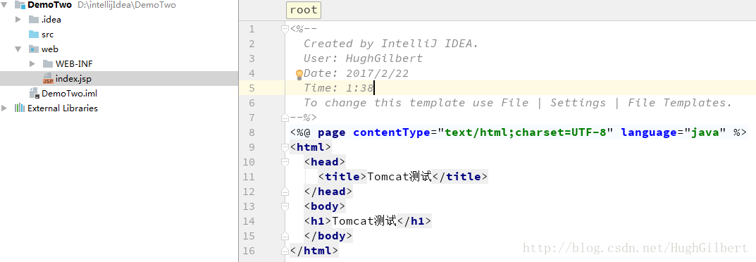 Index jsp. Tomcat structure jsp location.
