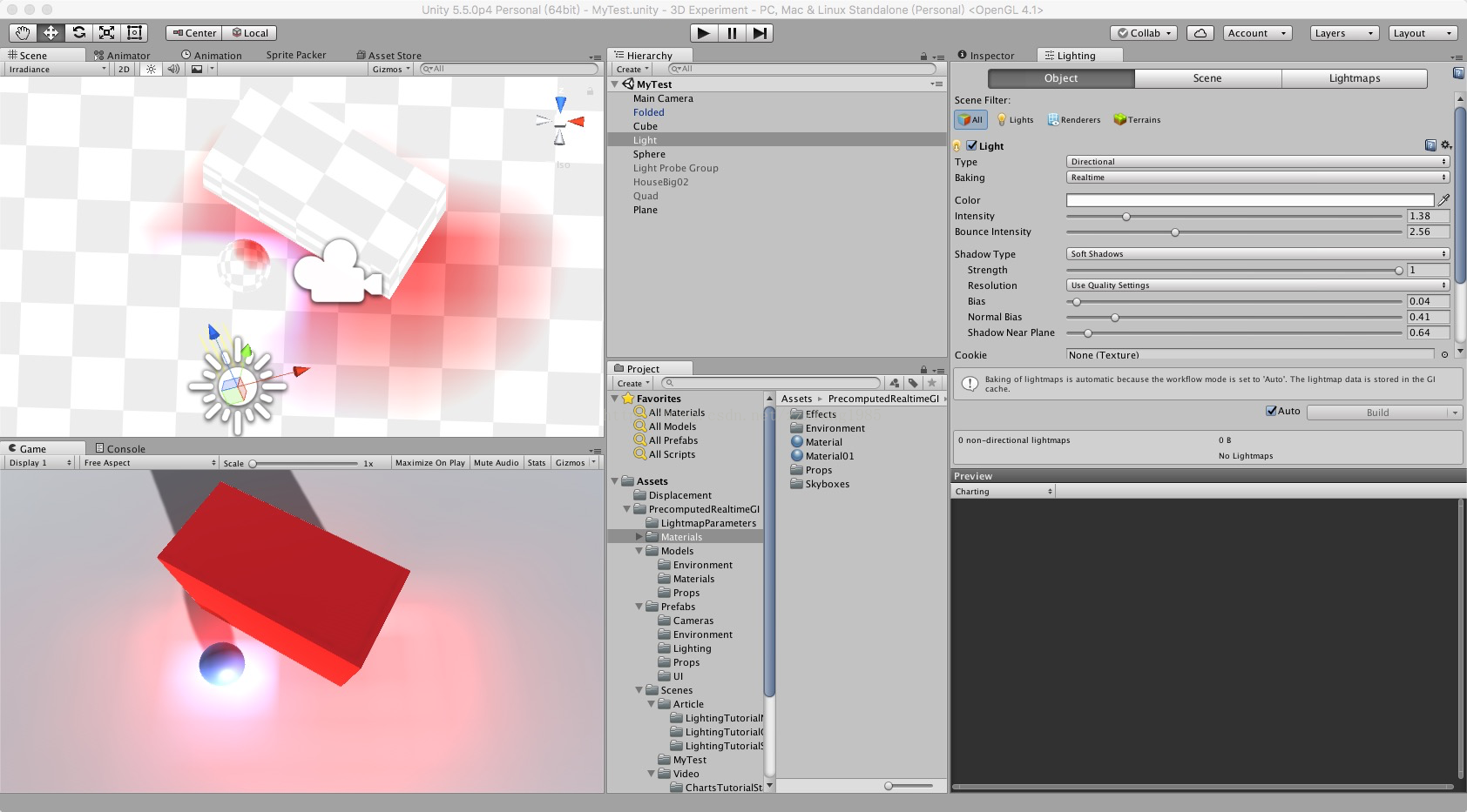 Unity的Scene视图中Irradiance模式的作用