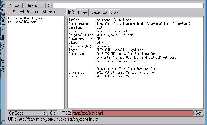 安装工具tc-install64-GUI