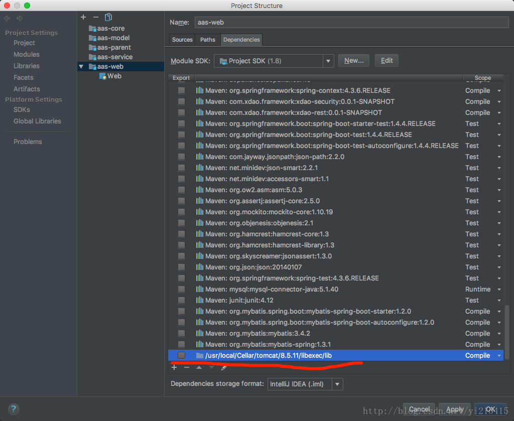 Nested exception is Nested exception is