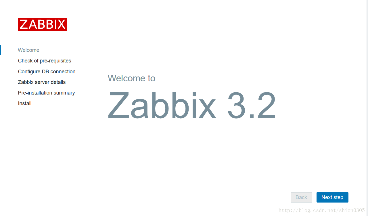 zabbix welcome