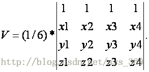 matlab 四面体体积