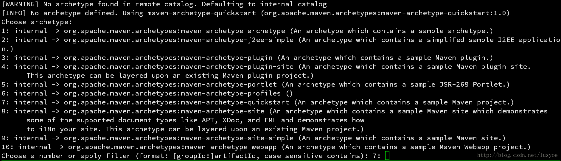 mvn_archetype