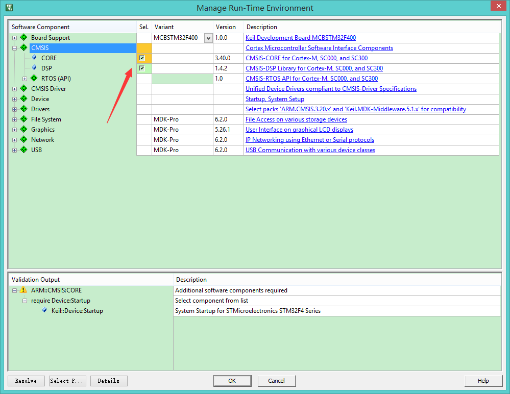 error: #5: cannot open source input file core_cm4.h: No such file or directory