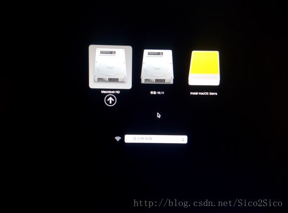 接下来会出现以下画面,选择Macos sierra