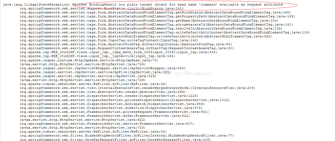 HTTP Status 500错误