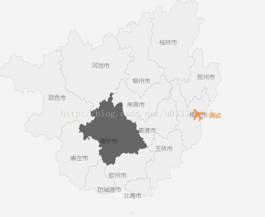 Echarts实现下钻地图