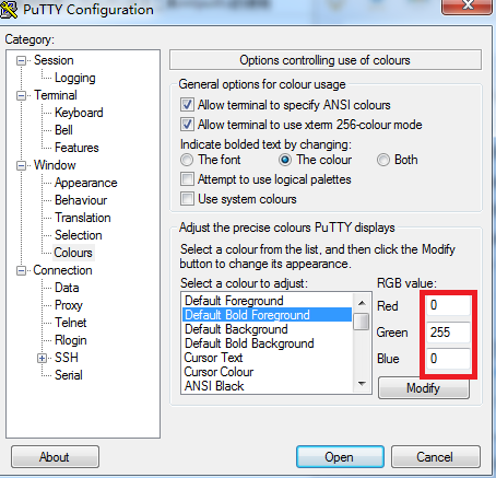 putty窗口标题修改、字体颜色修改等简单配置以及putty多开工具mtputty 