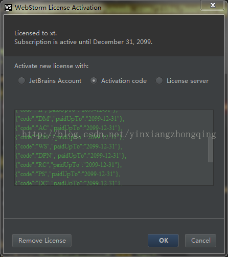 IDEA和Webstorm激活