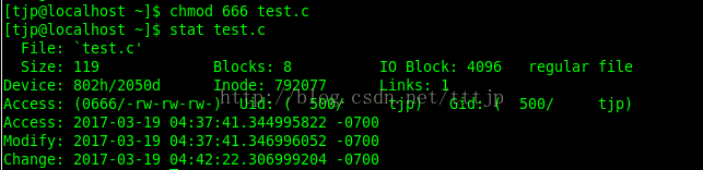 Linux中有关目录的权限和用stat查看文件时三个时间点解析