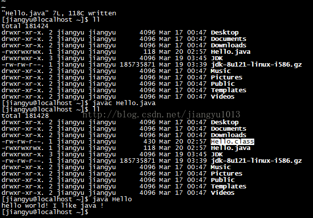 JDK下载地址、SecureCRT中JDK安装和环境配置、SecureCRT窗口编程、linux下命令运行小程序