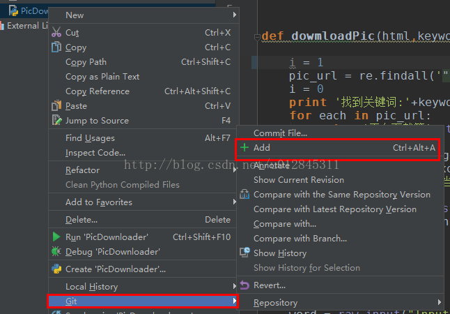 Как добавить проект на github pycharm