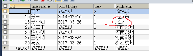 Mybatis之增删改查操作