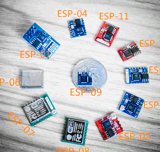 ESP8266系列部分产品，还有很多新品