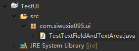 文本框控件JTextField和JTextArea的使用